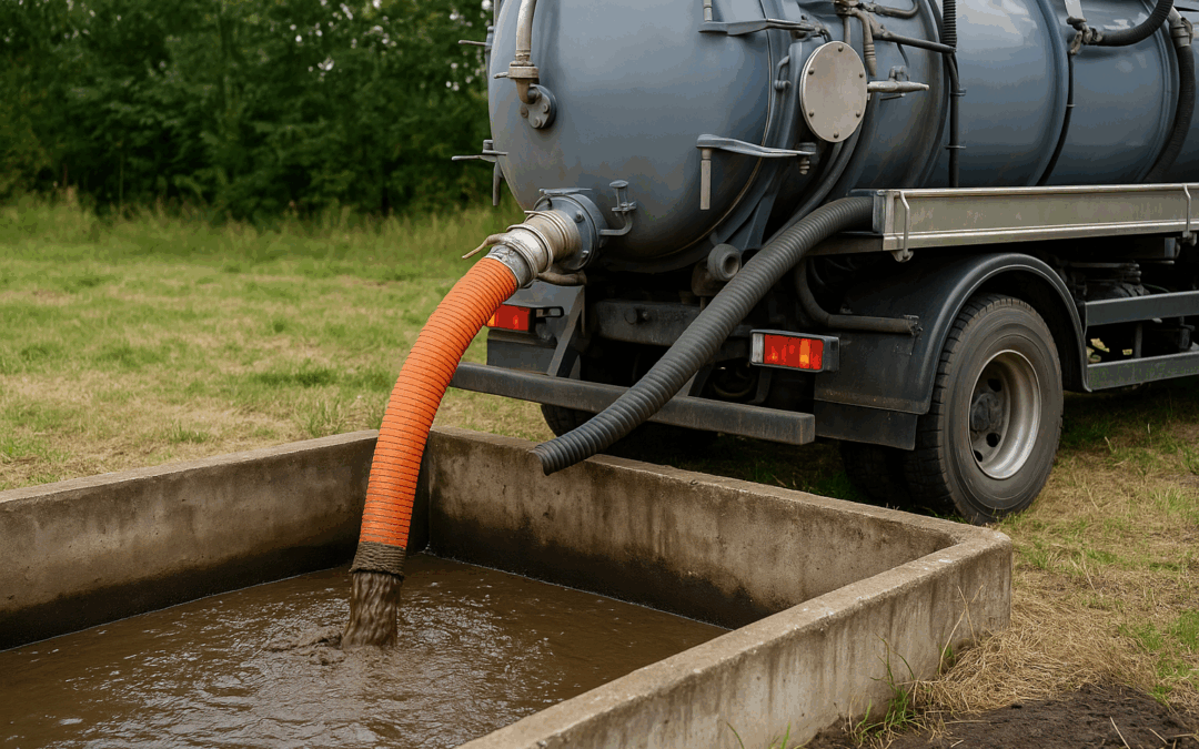 scarico di fanghi e liquami per il riutilizzo nel settore agricolo